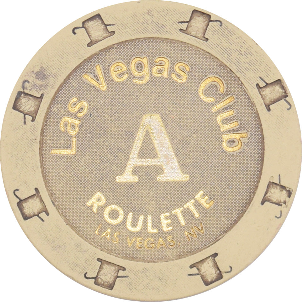 Las Vegas Club Casino Las Vegas Nevada Cream Roulette A Chip 2004