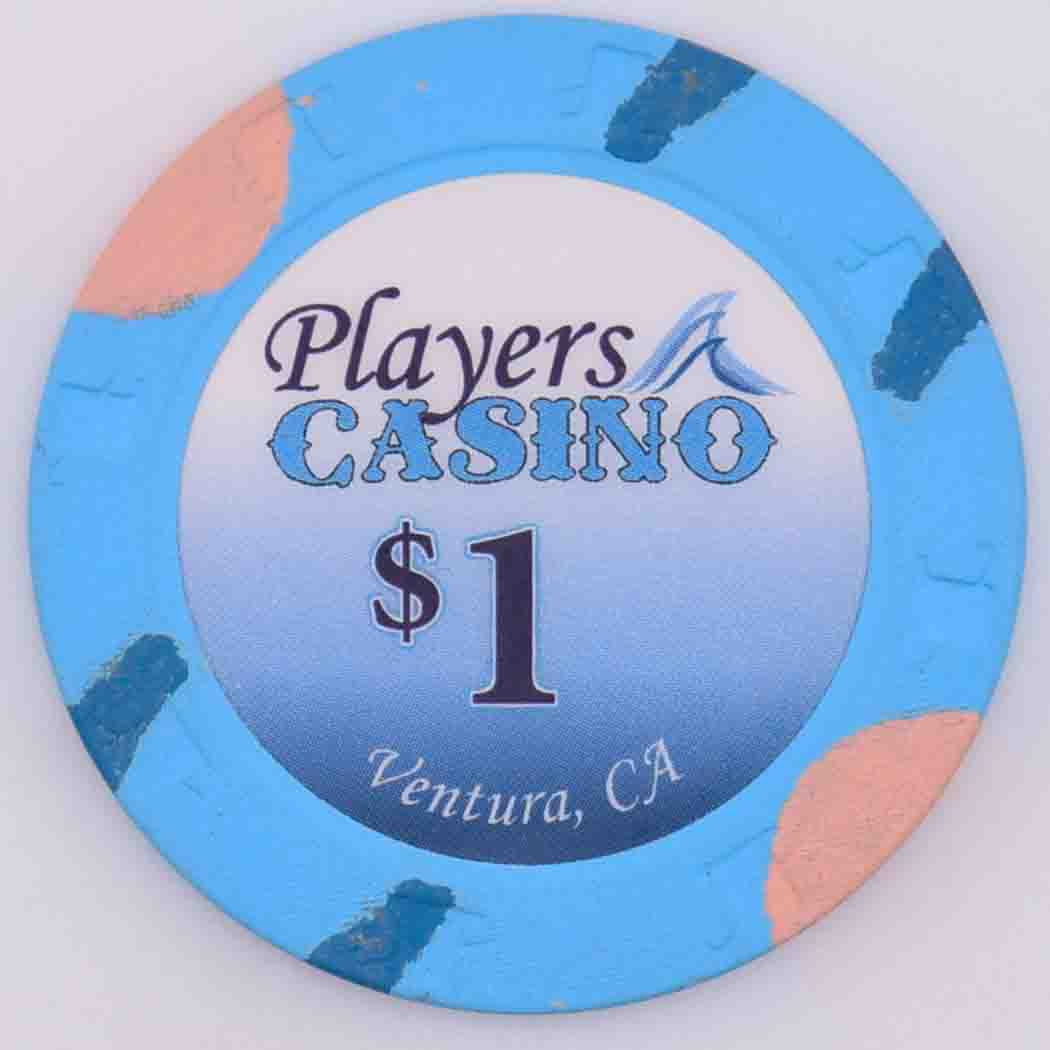 Players Casino Ventura California $1 Chip