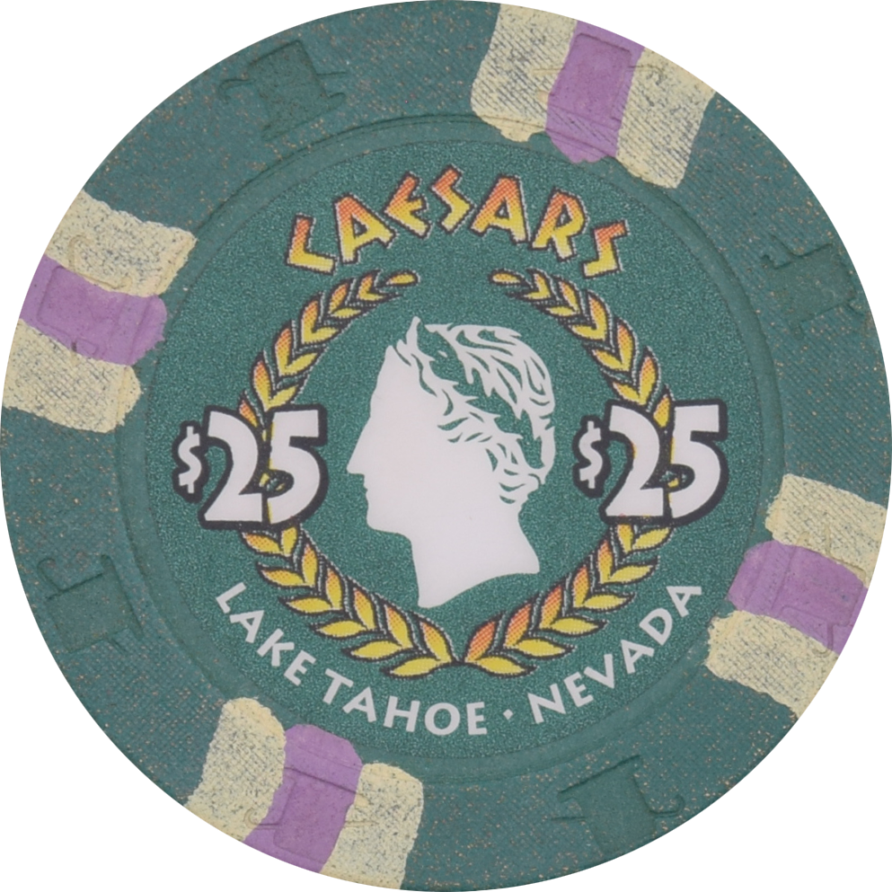 Caesars Tahoe Casino Lake Tahoe Nevada $25 Chip 1997