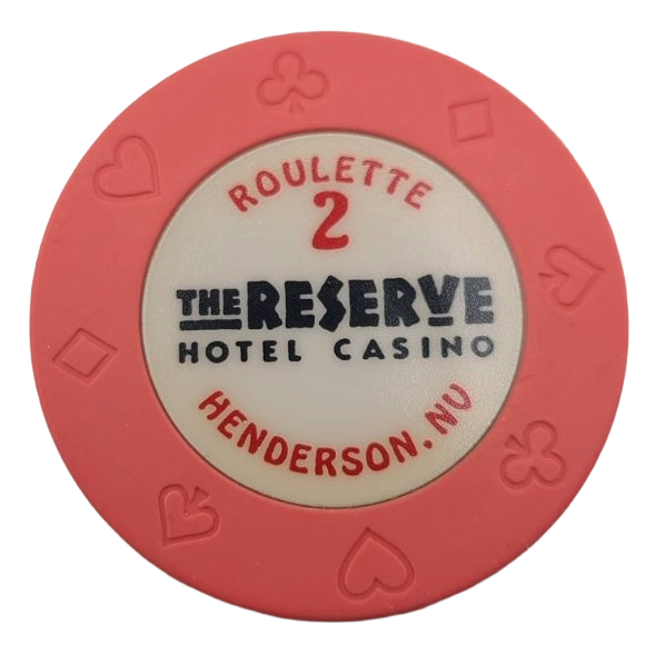 The Reserve Casino Henderson Nevada Roulette Pink Chip 1998