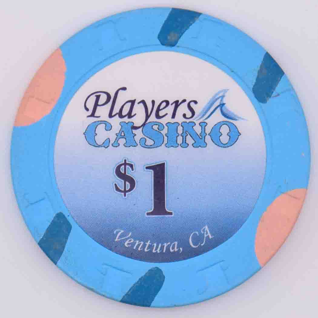 Players Casino Ventura California $1 Chip