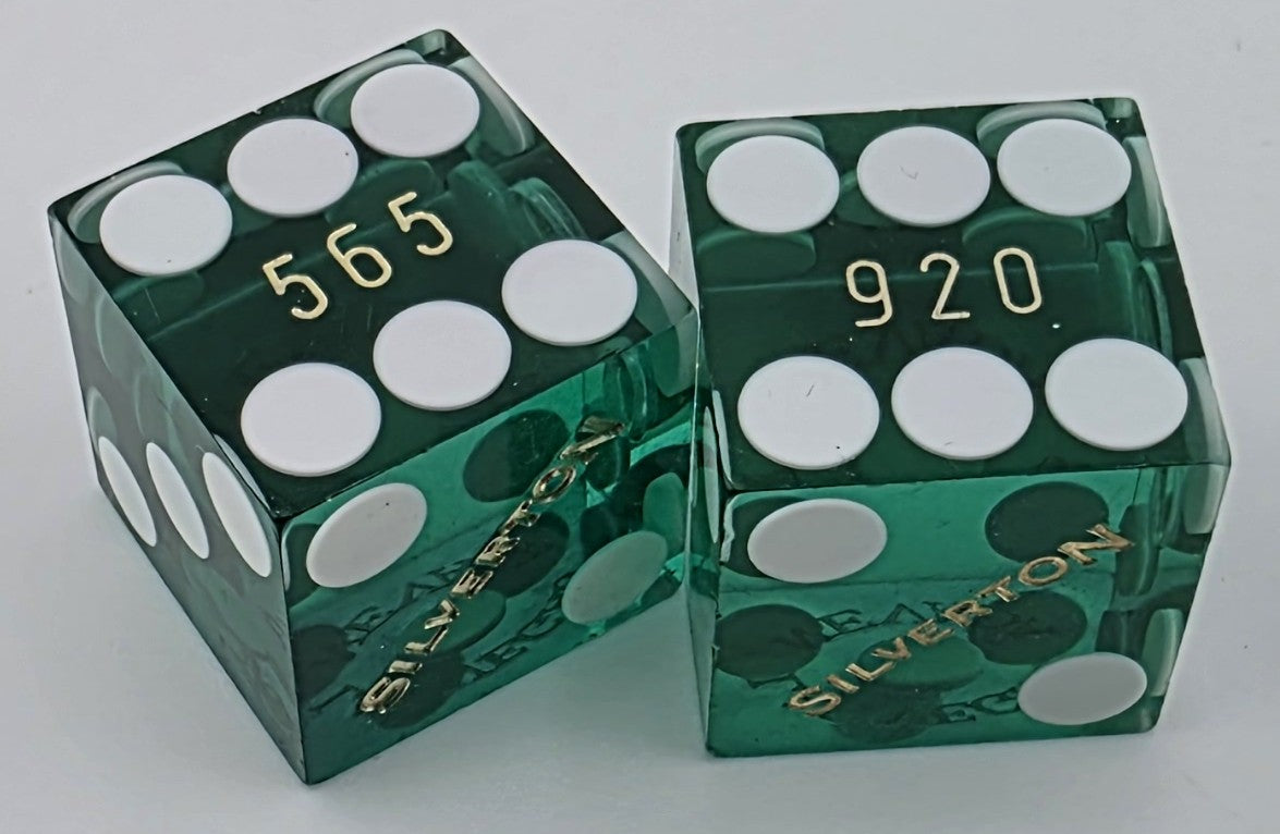 Silverton Casino Las Vegas Used Dice Pair Modern Logo