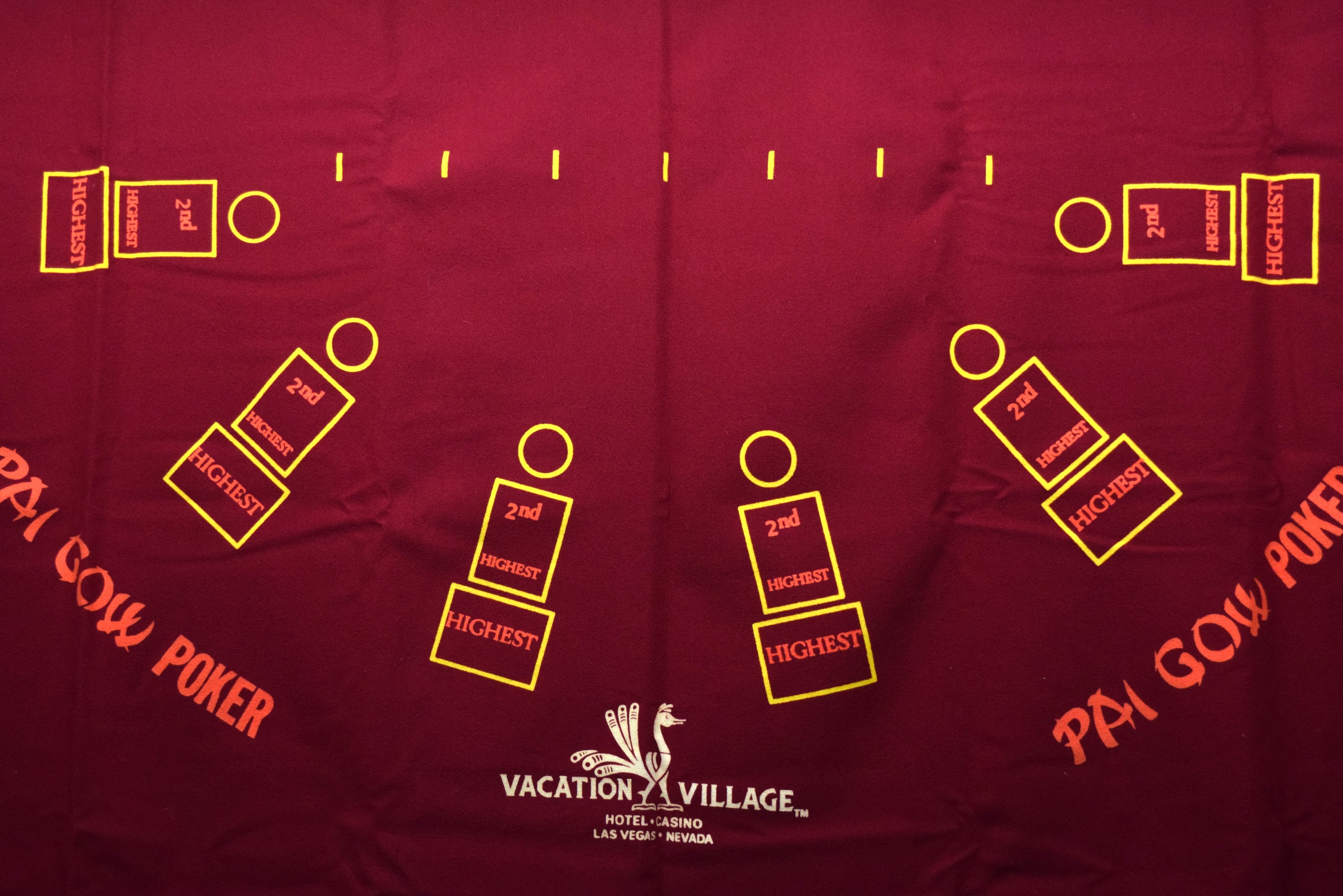 Vacation Village Casino Las Vegas Nevada New Pai Gow Layout