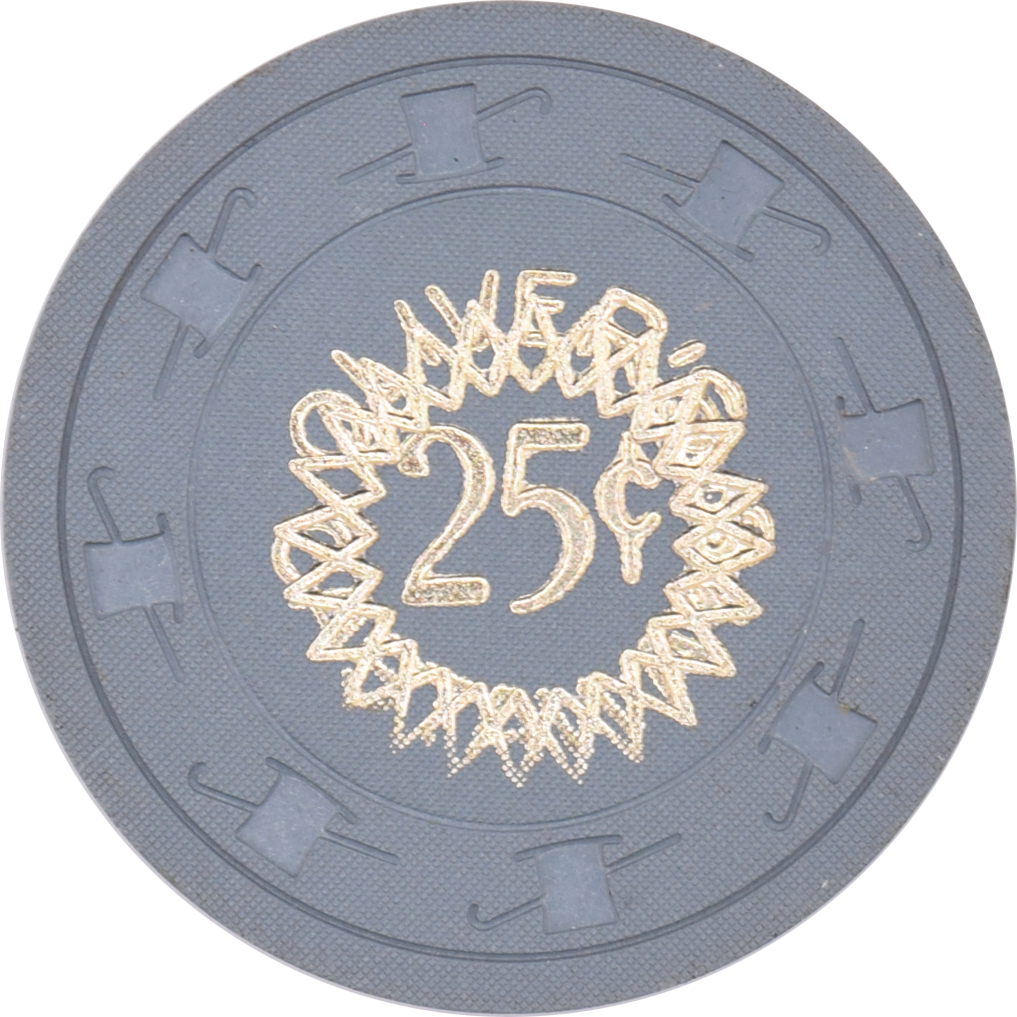 Oliver's Castaways Casino Las Vegas Nevada 25 Cent Cancelled Chip 1962