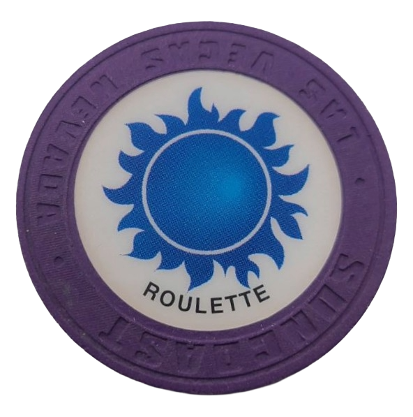 Suncoast Casino Las Vegas Nevada Roulette Purple Chip 2000