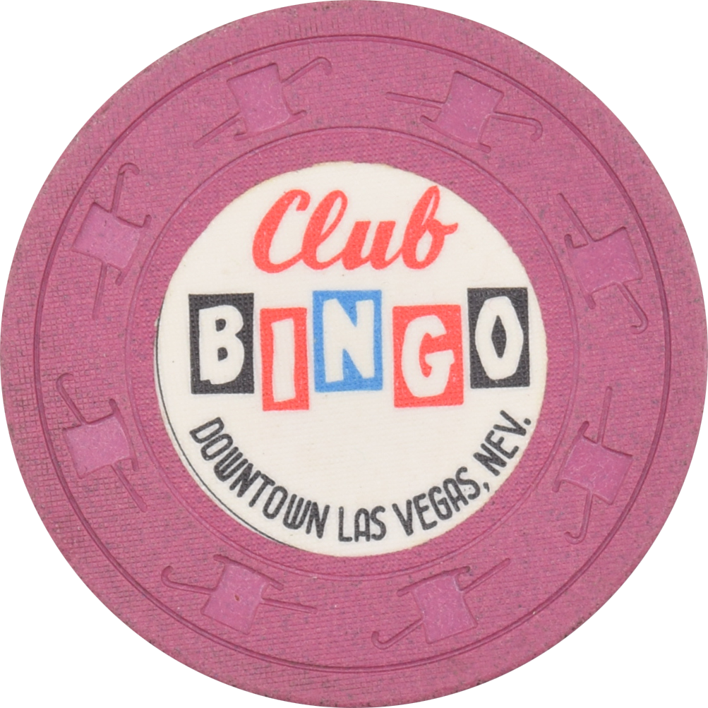 Club Bingo Casino Las Vegas Nevada Purple Chip 1964