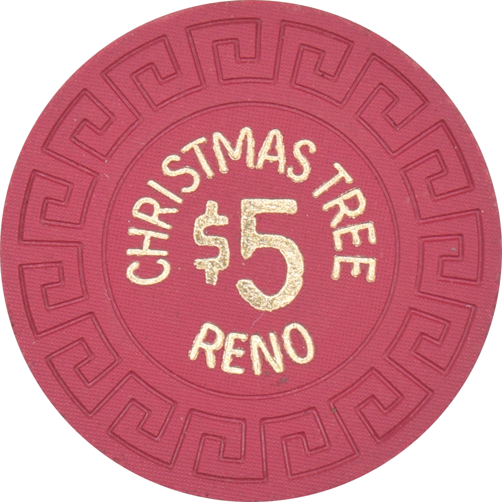 Christmas Tree Casino Reno Nevada $5 Chip 1963
