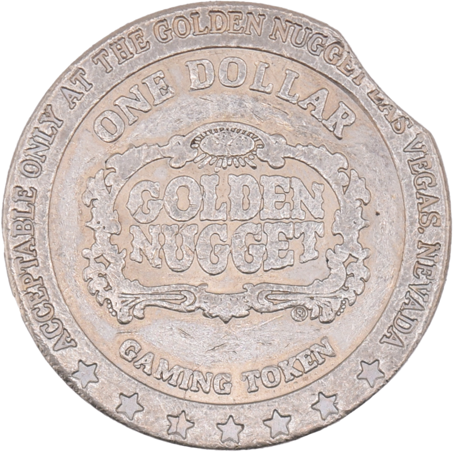 Golden Nugget Casino Las Vegas Nevada $1 Error Token 1987