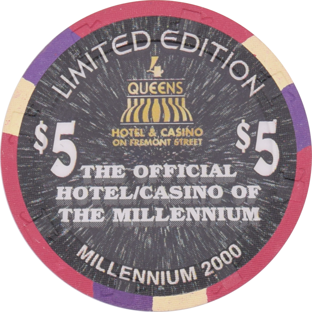 Four Queens Casino Las Vegas Nevada $5 Millennium Chip 1999