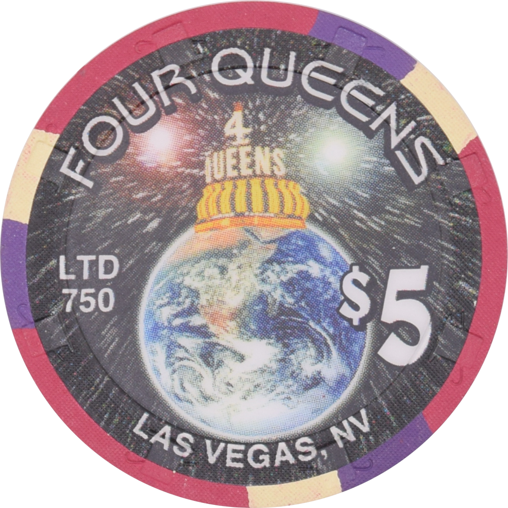 Four Queens Casino Las Vegas Nevada $5 Millennium Chip 1999