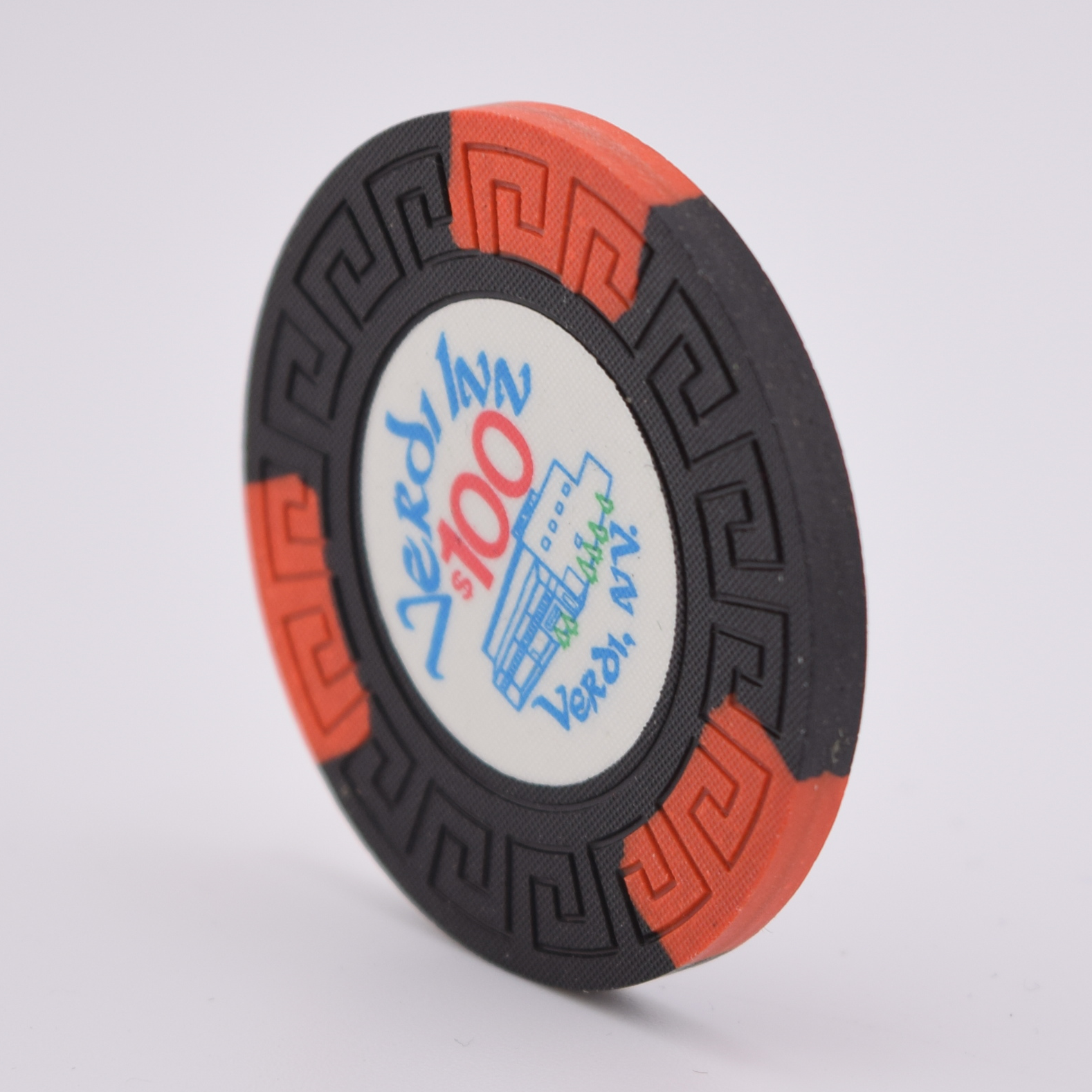 Verdi Inn Casino Verdi Nevada $100 Chip 1970s