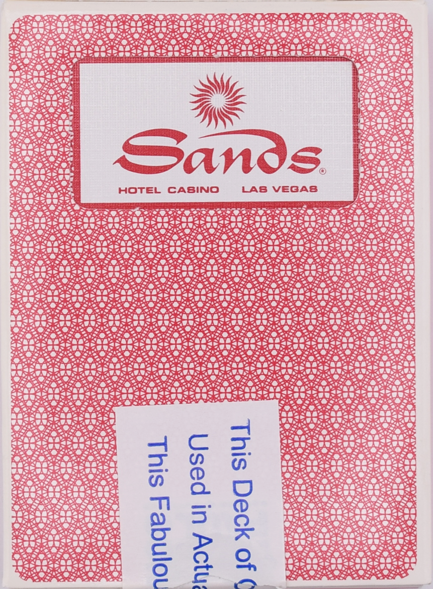 Sands Casino Las Vegas Used Playing Card Deck