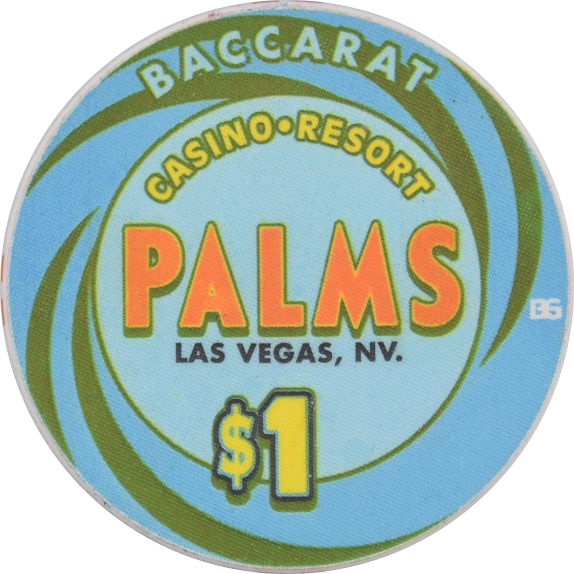 Palms Casino Resort Las Vegas Nevada $1 Baccarat 43mm Chip 2001