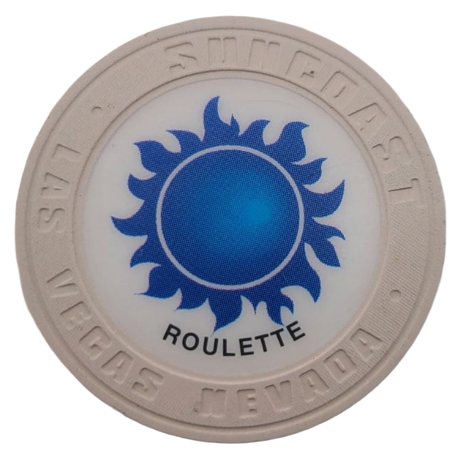 Suncoast Casino Las Vegas Nevada Roulette White Chip 2000