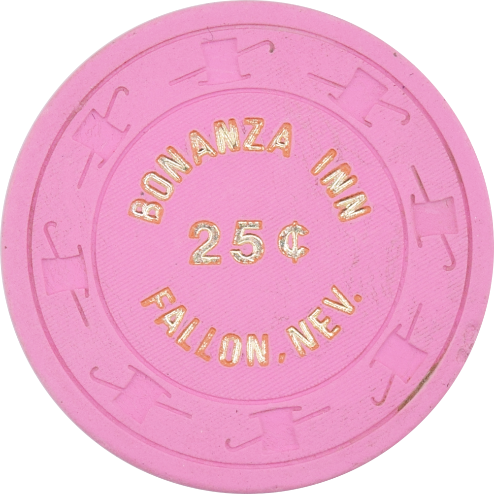 Bonanza Inn Casino Fallon Nevada 25 Cent Chip 1976