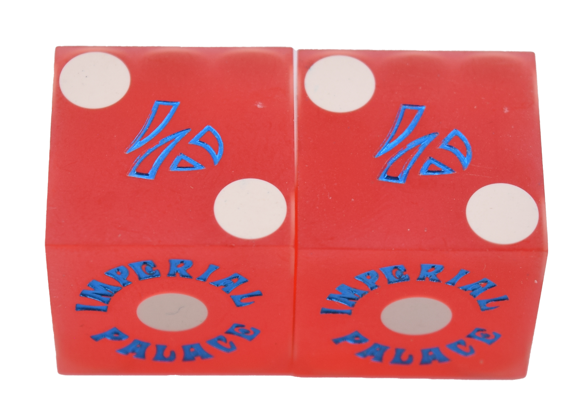Imperial Palace Used Casino Pair of Sanded Dice