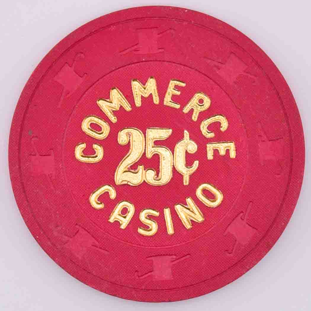 Commerce Casino & Hotel Commerce California 25 Cent Chip