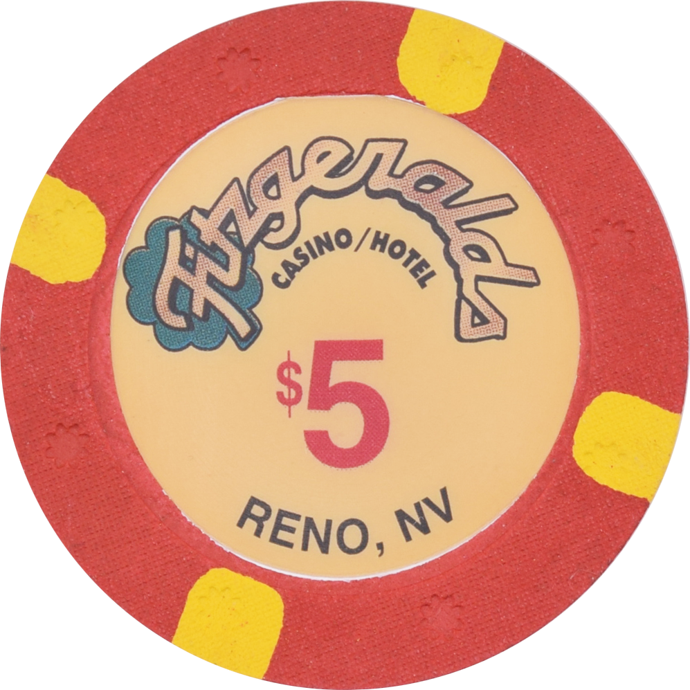 Fitzgeralds Casino Reno Nevada $5 Chip 2004