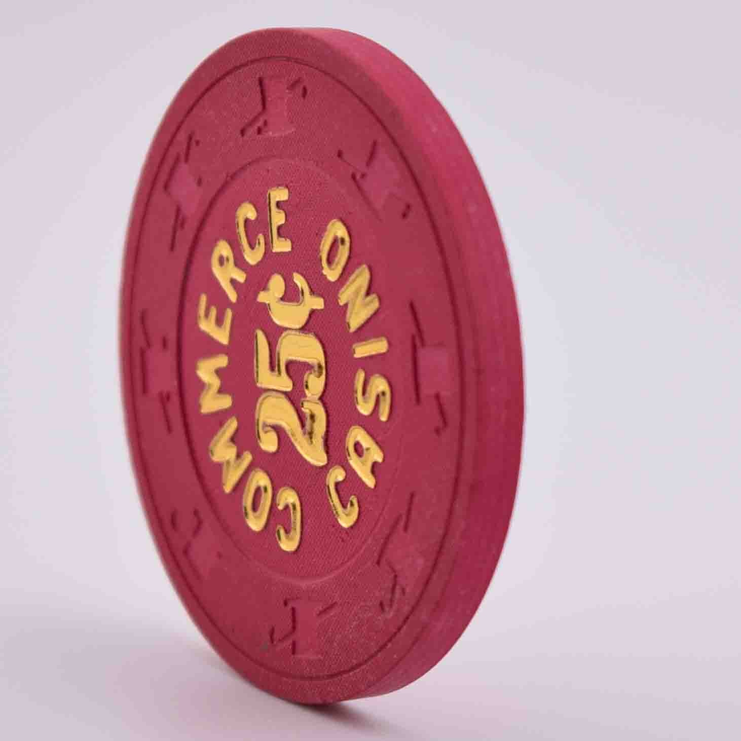 Commerce Casino & Hotel Commerce California 25 Cent Chip