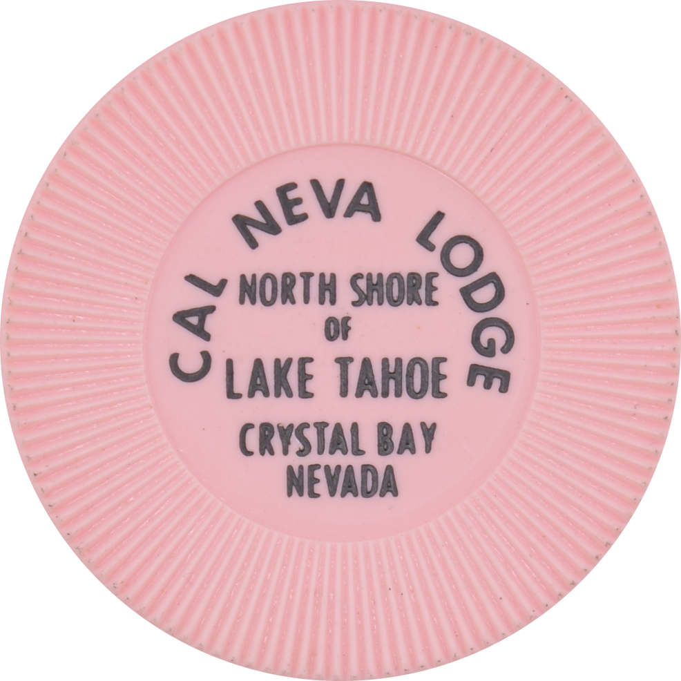 Cal-Neva Lodge Casino Lake Tahoe Nevada Good Luck Pink Chip