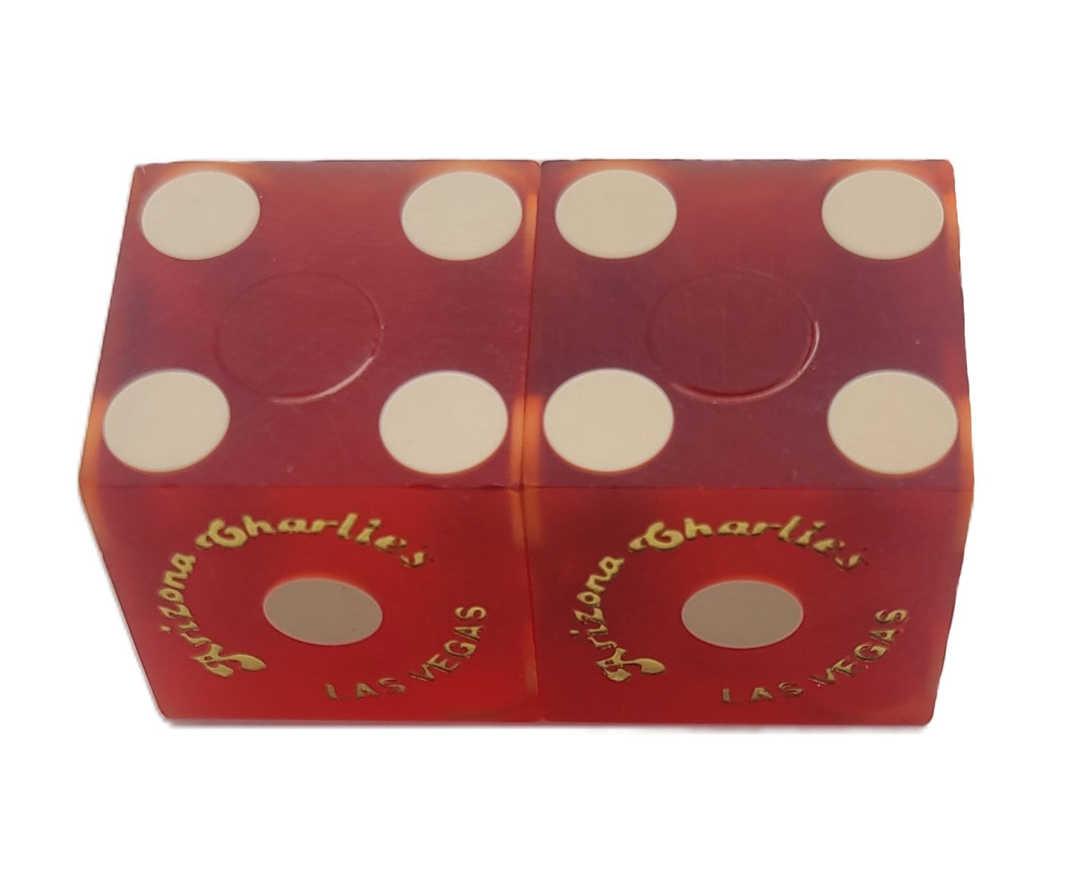 Arizona Charlie's Casino Las Vegas Nevada Pair of Red Dice