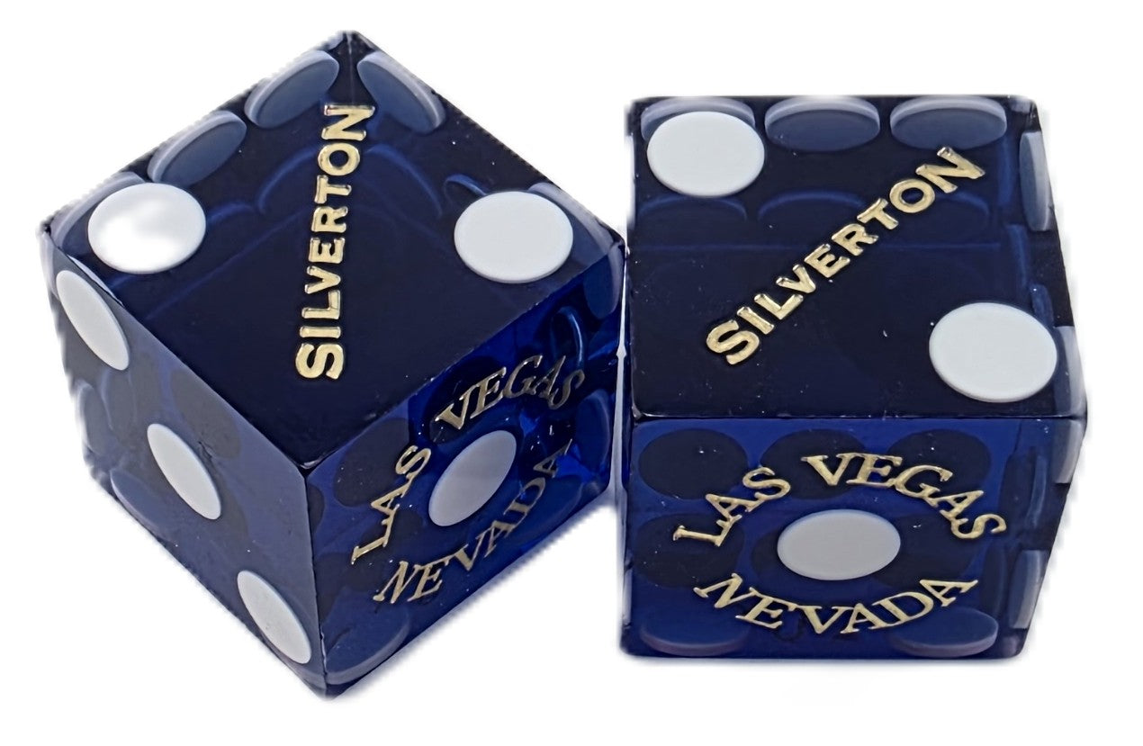 Silverton Casino Las Vegas Used Dice Pair Modern Logo