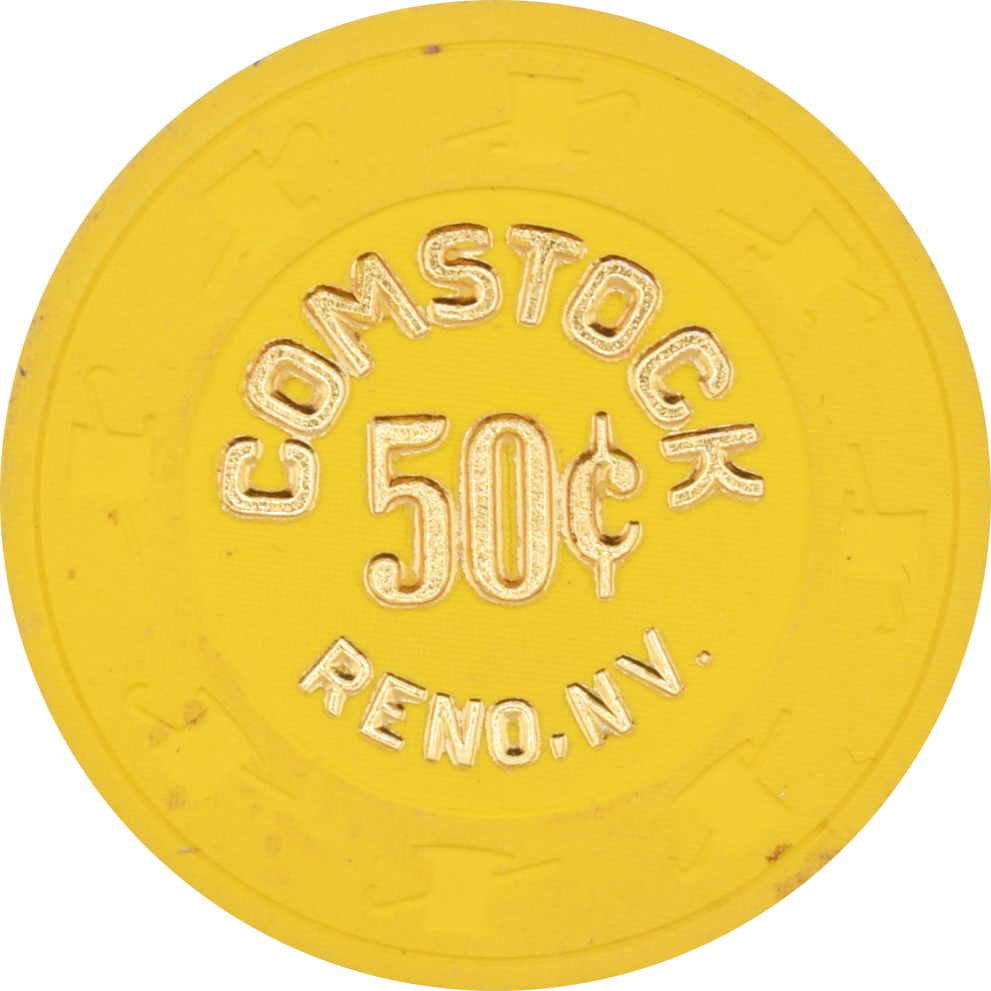 Comstock Casino Reno Nevada 50 Cent Chip 1980s