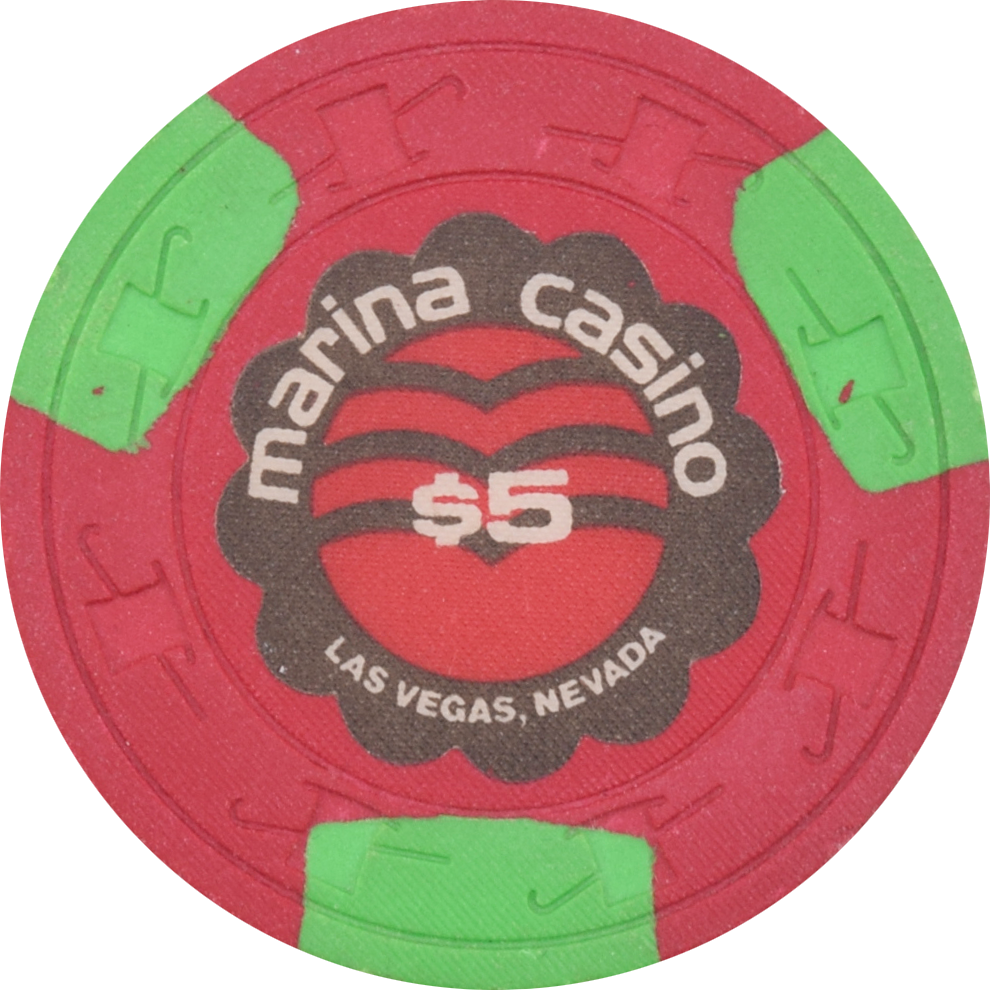 Marina Casino Las Vegas Nevada $5 Chip 1975