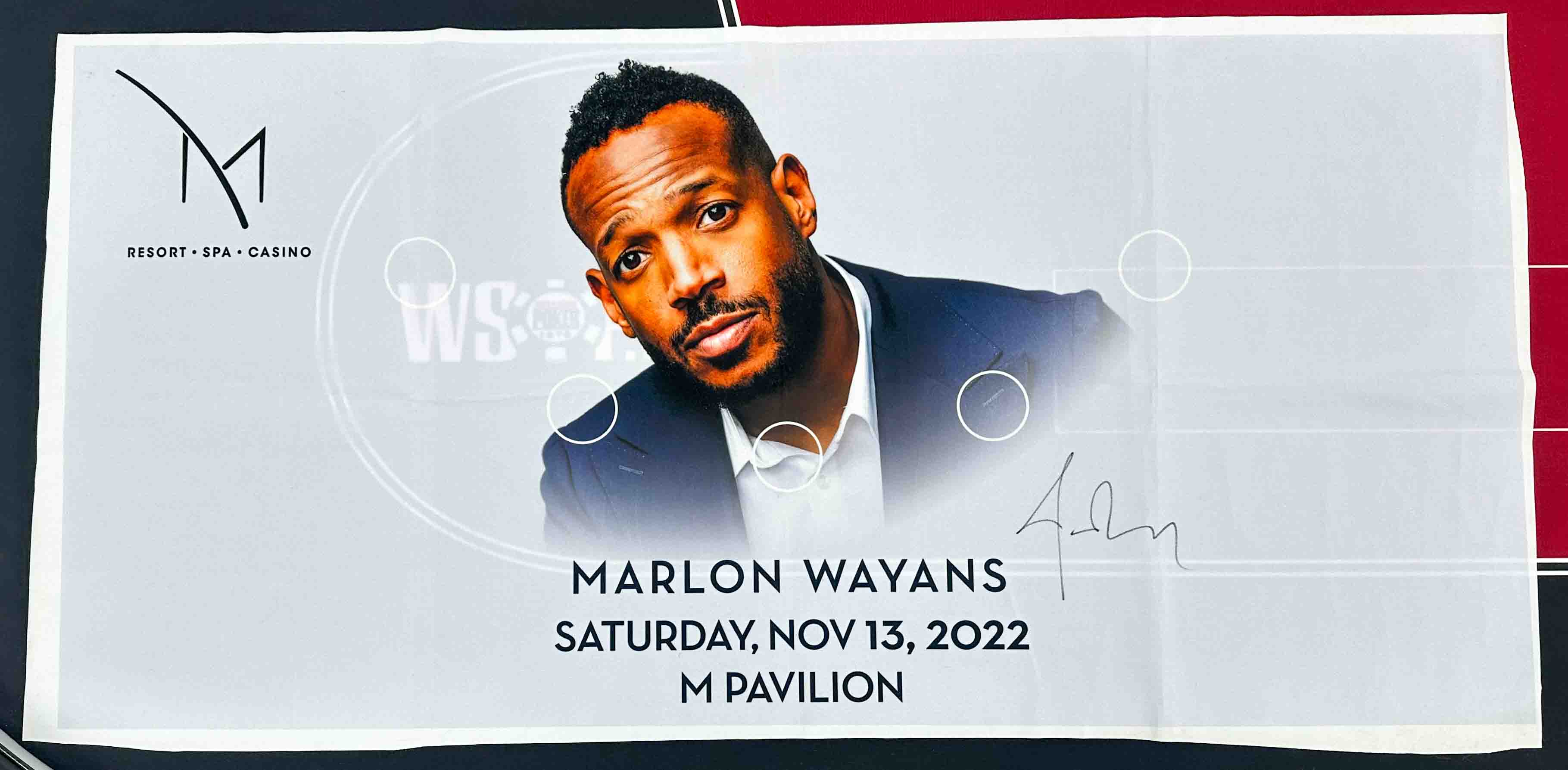 M Resort Casino Las Vegas Nevada Marlon Wayans Mini Blackjack Layout