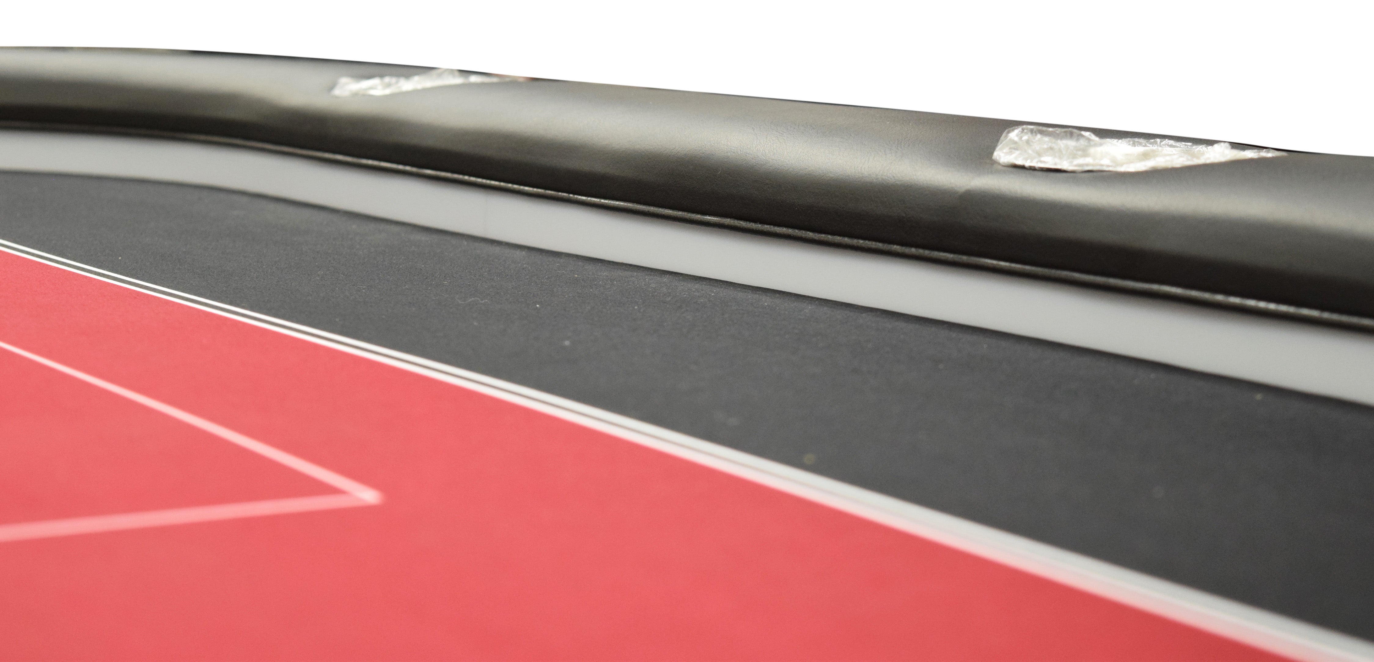 102" Executive Poker Table with Dealer Position, Pedestal Legs, USB Ports and LED Lighting