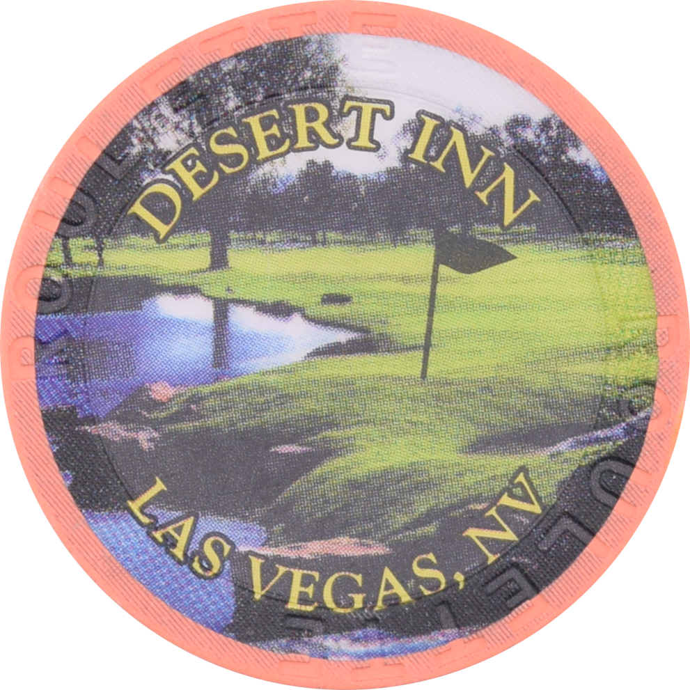 Desert Inn Casino Las Vegas Nevada Golf Course Roulette Peach Chip 1997