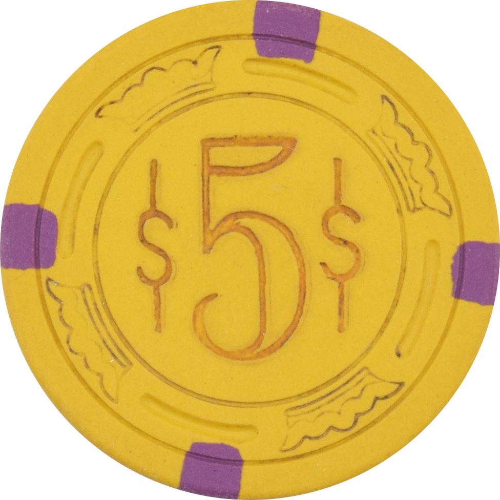 Matty's Tropics Casino Las Vegas Nevada $5 Chip 1955