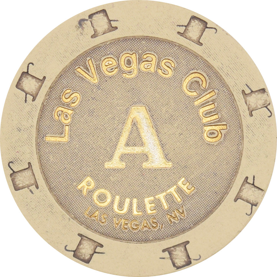 Las Vegas Club Casino Las Vegas Nevada Cream Roulette A Chip 2004