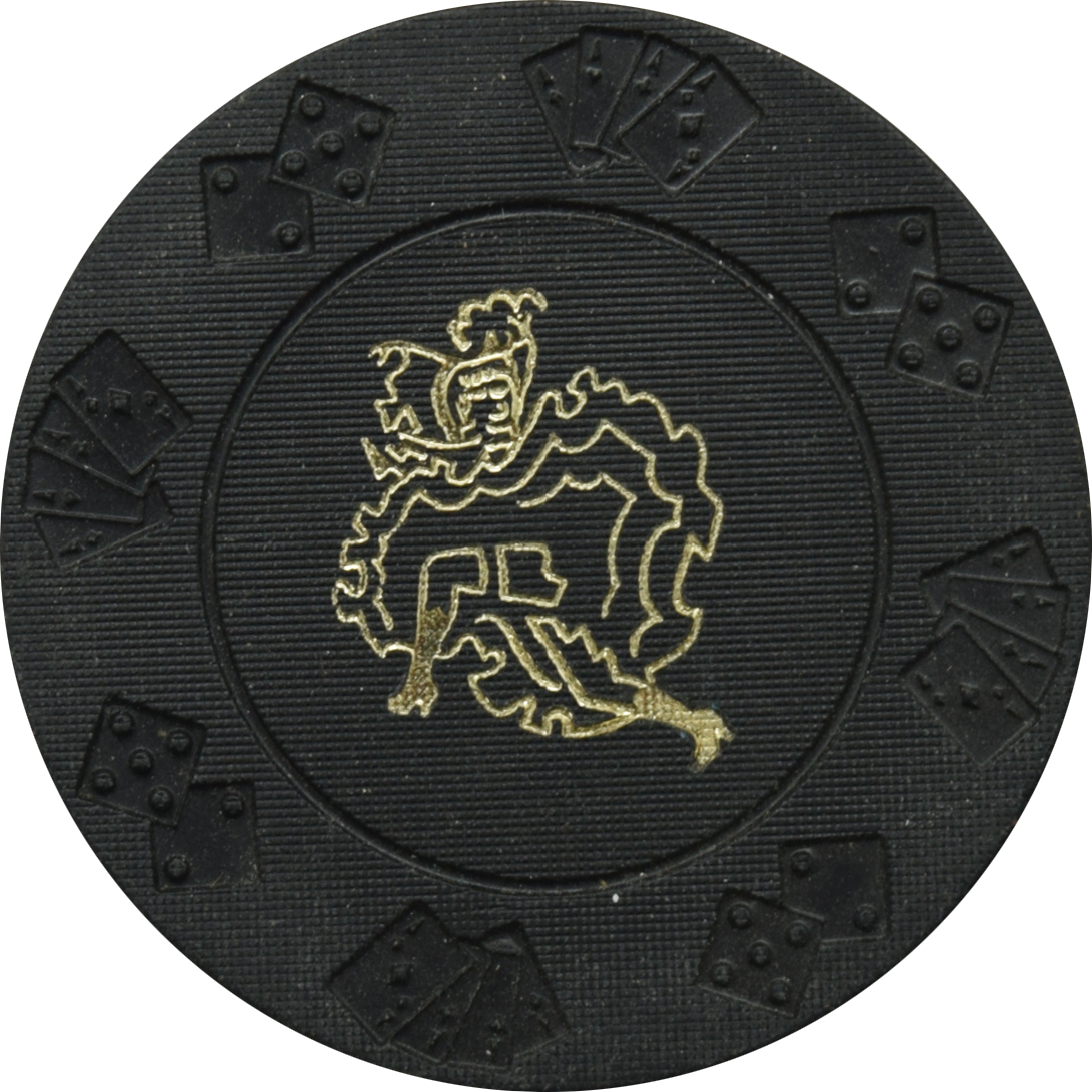 Diamond Tooth Gertie's Casino Dawson City Yukon Canada $1 Black DieCar Chip