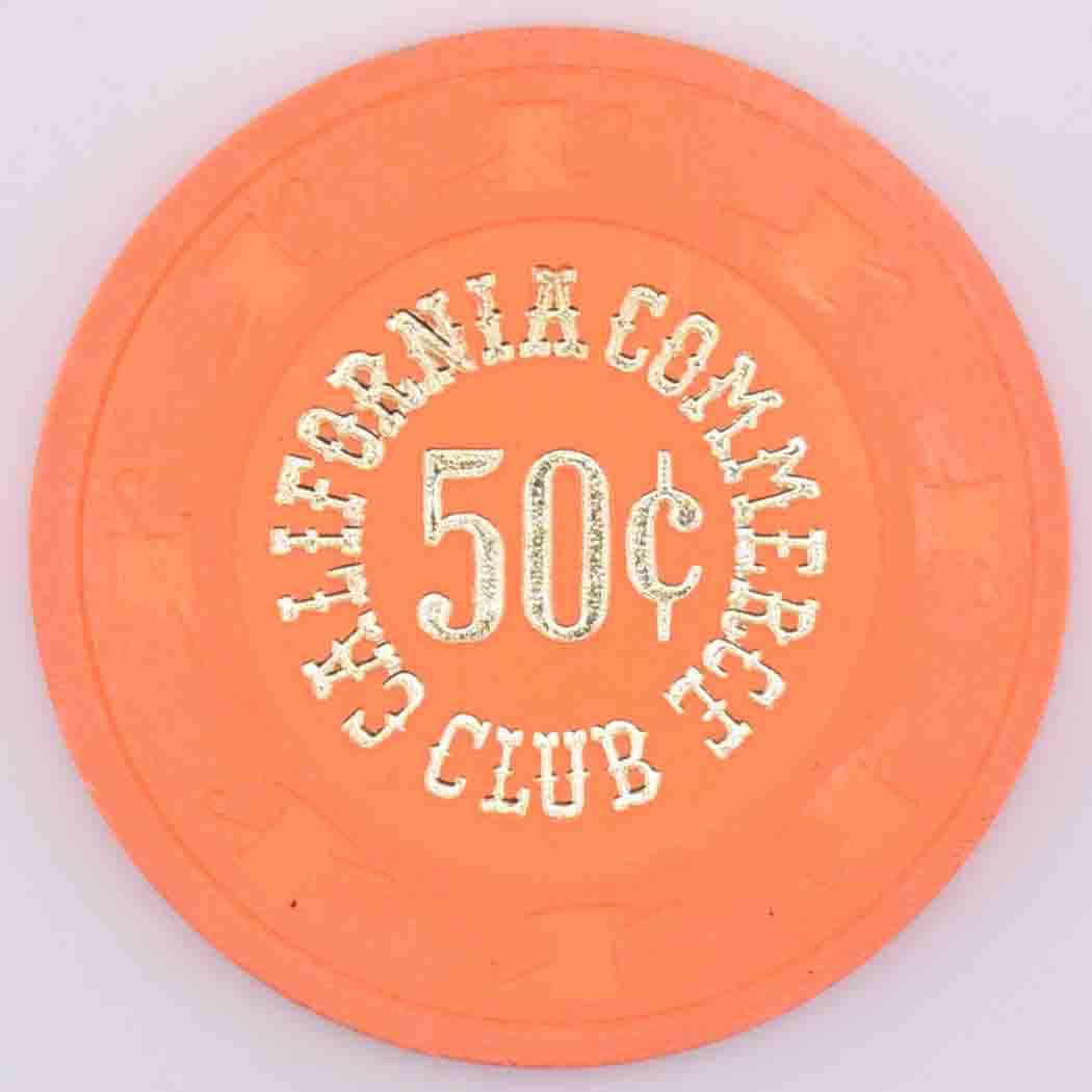 California Commerce Club Commerce California 50 Cent Chip