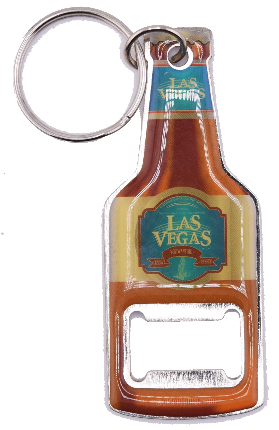 Las Vegas You Know You Want Me Bottle Opener Key Ring
