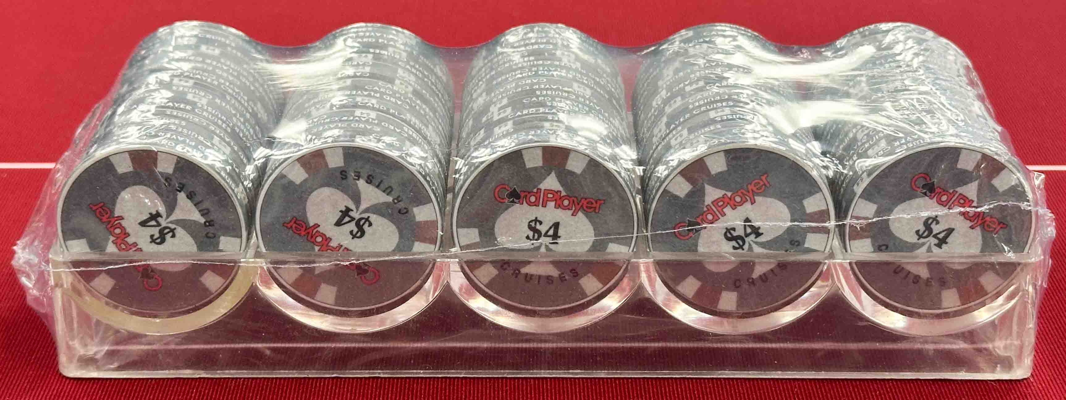 Card Player Cruises $4 Chip Rack (100 Chips)