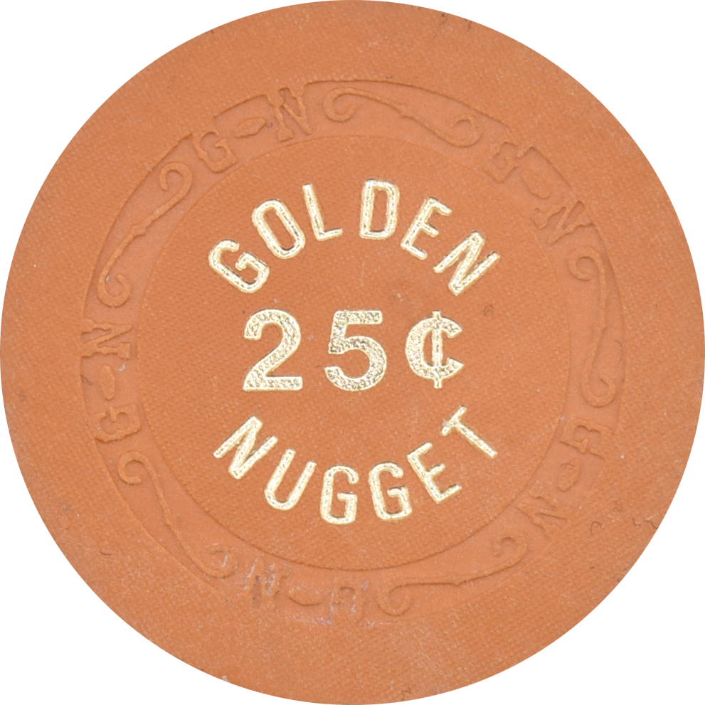 Golden Nugget Casino Las Vegas Nevada 25 Cent Chip 1960s