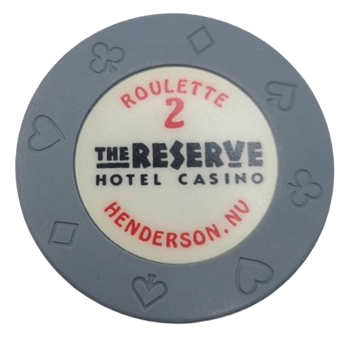 The Reserve Casino Henderson Nevada Roulette Gray Chip 1998