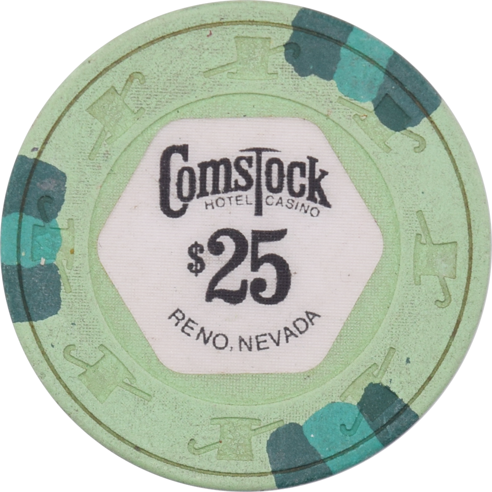 Comstock Casino Reno Nevada $25 Chip 1980s