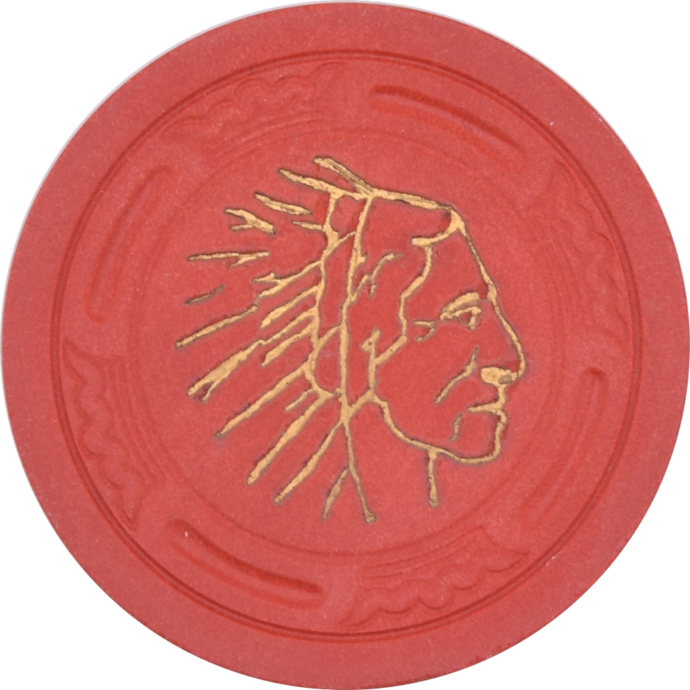 Colony Club Casino Reno Nevada Red LgCrown Roulette Chip 1949