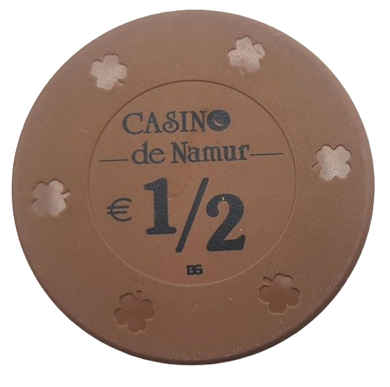 Casino de Namur Belgium € 0.50 Chip Bourgogne Grasset