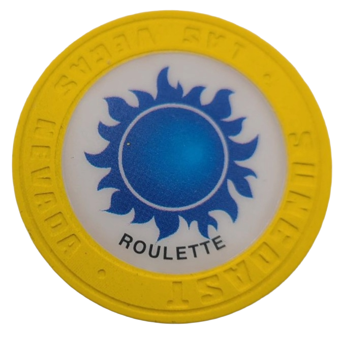Suncoast Casino Las Vegas Nevada Roulette Yellow Chip 2000