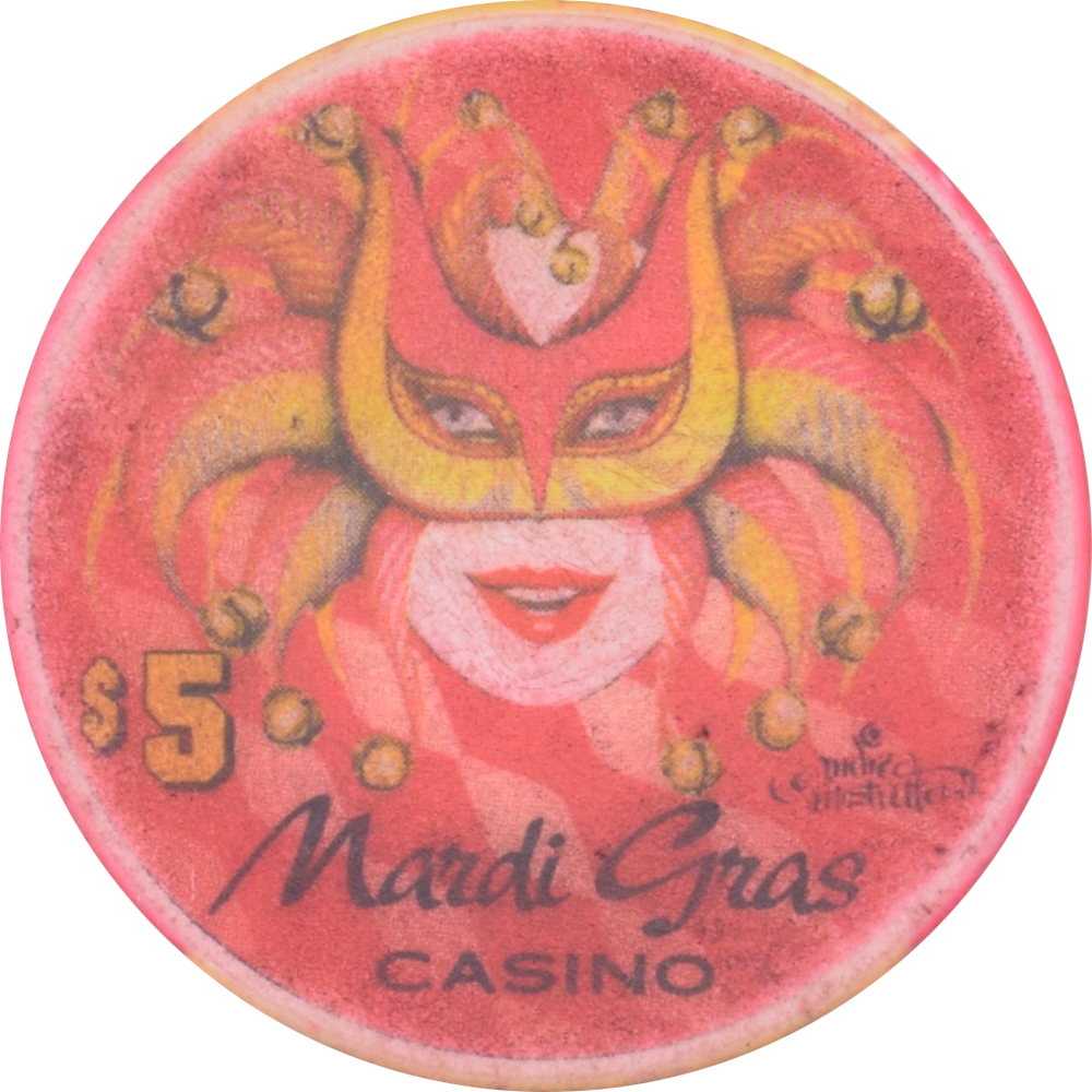Mardi Gras Casino Black Hawk Colorado $5 Chip 2000