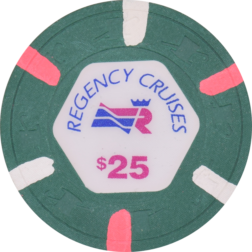 Regency Cruises Casino Miami Florida $25 Chip