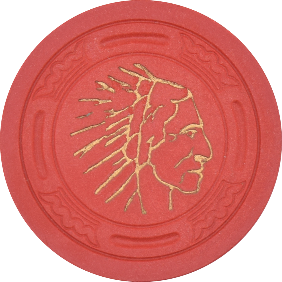 Colony Club Casino Reno Nevada Red LgCrown Roulette Chip 1949