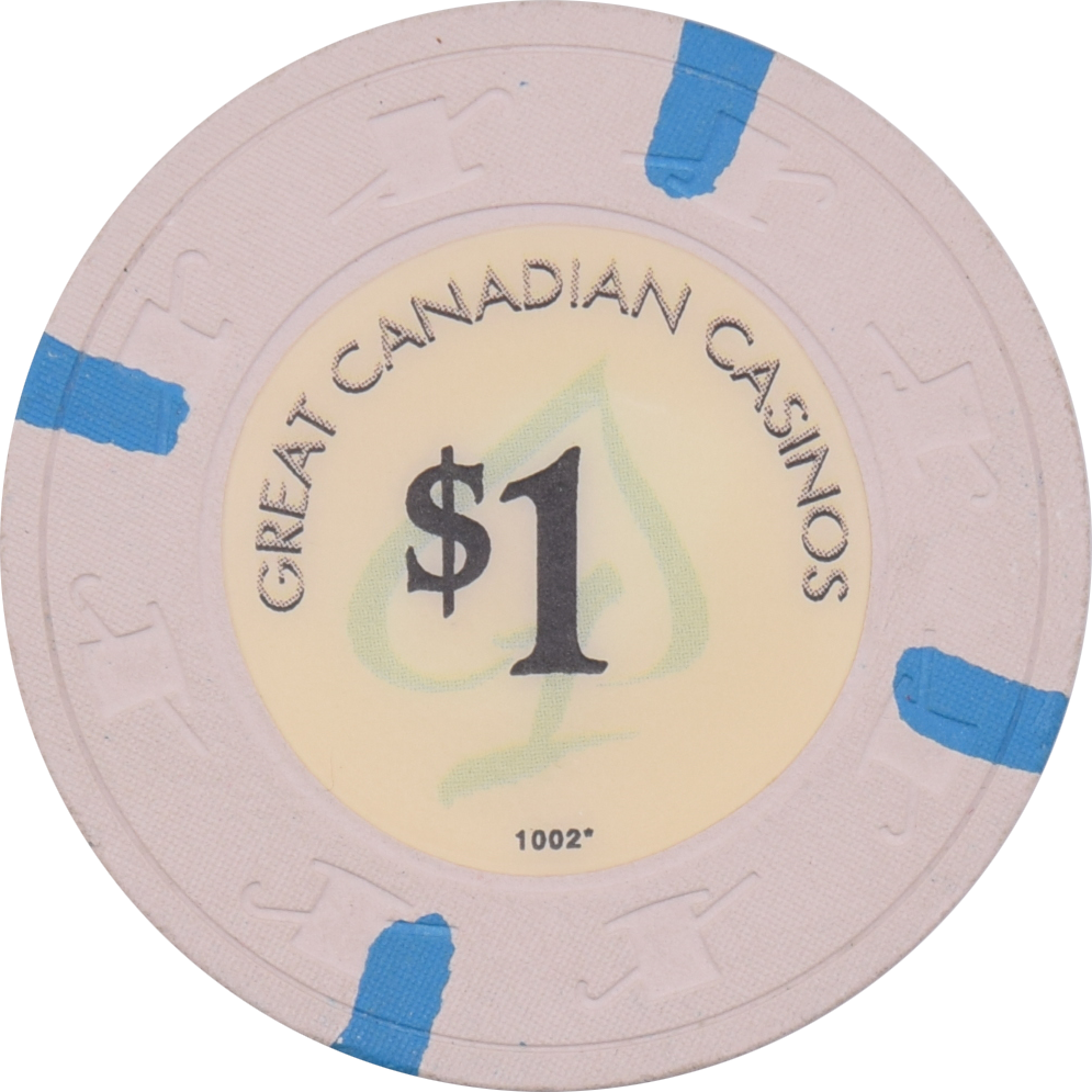 Great Canadian (Casinos) Gaming Corp. $1 H&C Chip 1002