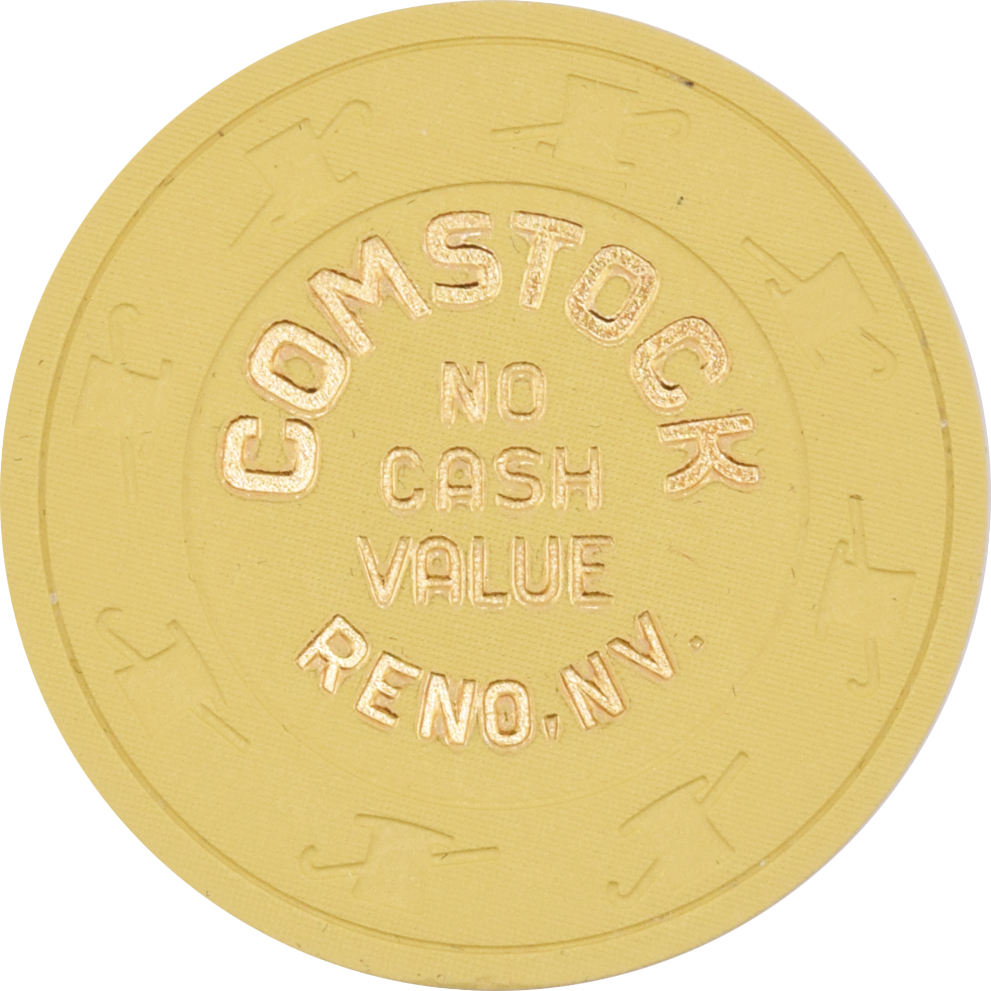 Comstock Casino Reno Nevada Mustard NCV Chip 1980s