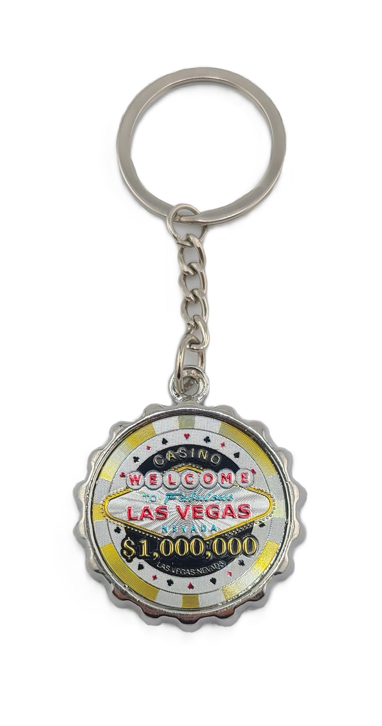 Key Chain Las Vegas Sign 1 Million Chip/Cap Bottle Opener
