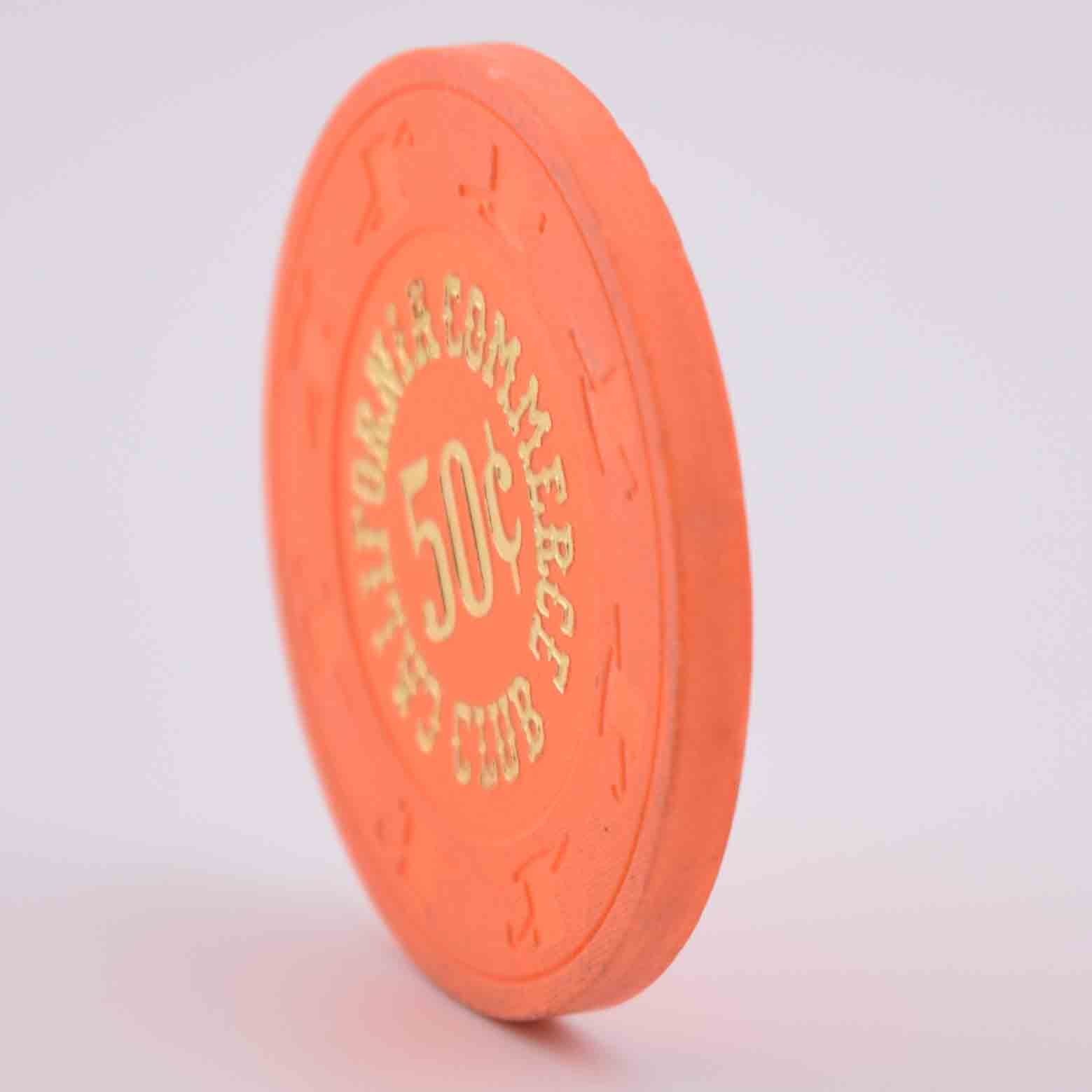 California Commerce Club Commerce California 50 Cent Chip